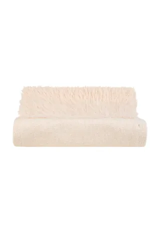 Marc Aurel - Strickschal mit Pelz-Kanten light beige melange - Gr. - OS