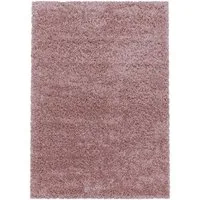 Teppium Teppich Unicolor - Einfarbig, Rechteckig, Höhe: 30 mm, Einfarbig Shaggy Teppich Wohnzimmer Langflor versch. farben und größen
