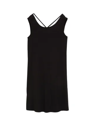 Tom Tailor - Jersey Kleid mit Rückendetail deep black - Gr. - 40