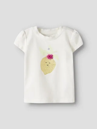 NAME IT - NBFFILLAZ SS TOP BOX cloud dancer - Gr. - 56