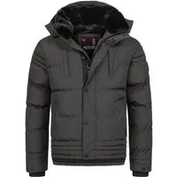Alessandro Salvarini Winterjacke ASFabiano mit warmem Teddyfell und abnehmbarer Kapuze
