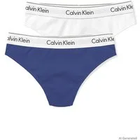 Calvin Klein Underwear Tanga THONG 2PK (Packung, 2er-Pack) Körpernahe Passform mit elastischem Bund