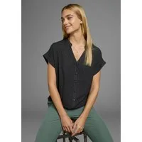 Boysen's Hemdbluse im Oversized-Style mit Ballonsaum