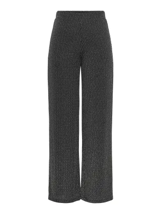 ONLY - ONLCAROL WIDE GLITTER PANT BOX CS JRS Black - Gr. - S