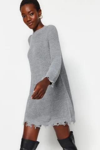 Unifarbene Mini-Lang-Freizeitkleider im Oversize-Stil für Damen