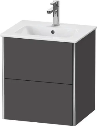 Duravit XSquare Waschtischunterbau wandhängend Graphit Matt 510x418x560 mm - XS430604949 XS430604949