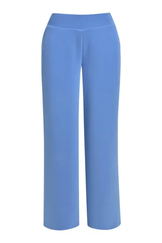 Milano Italy - wideleg pants w elastic waistband - Gr. - XXL