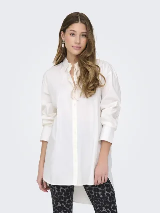 JDY - JDYMIO L/S LONG SHIRT WVN NOOS white - Gr. - 36