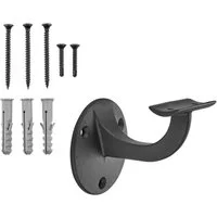 SO-TECH® Handlauf Handlaufhalter COMPACT Höhe 68 mm Ausladung 65 mm, (1 St), für Handläufe mit Ø 45 mm, Treppengeländer Halter Schwarz