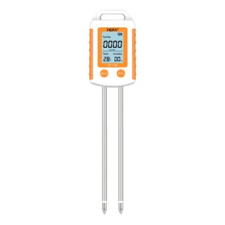 YY-1104 6-In-1 Soil Tester NPK/EC/Moisture/Temperature Dual Probes 90° Rotating LCD 0-1999 mg/kg 0-1999 μS/cm 0-99% RH 0