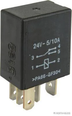 HERTH&BUSS Relais, Arbeitsstrom, 24 V, 5 - 10 A, 5 pins - 75613176