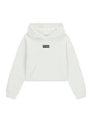 Guess Kids - HOODED LS ACTIVE TOP CREAM WHITE - Gr. - 10