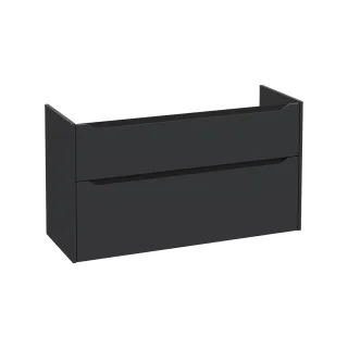 VitrA New Integra Square Waschtischunterschrank mit 2 Vollauszügen 117 x 45 x 65 cm Matt,80266 80266