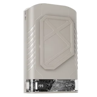 Tevorex 3600mAh Multifunctional Portable Waist-mounted Fan 199 Levels High-Speed Adjustable Dual Charging Option USB Rec