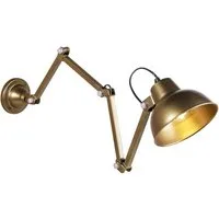 Qazqa Wandleuchte Avon, ohne Leuchtmittel, Warmweiß, QAZQA Wand­leuchte, e27, Kupfer, Stahl, Industrie