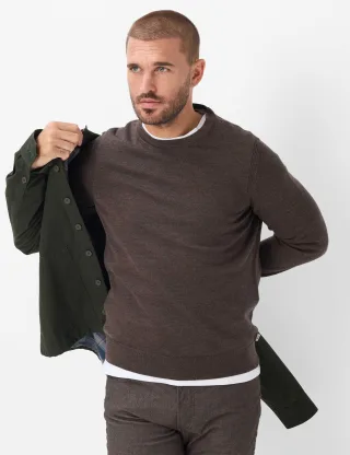 Brax Herren Pullover Style RICK chocolate, dunkelbraun, Gr. XXL