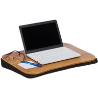 relaxdays Laptop Tablett Laptopkissen Bambus, Bambus