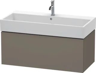 Duravit L-Cube Waschtischunterbau wandhängend Flanell Grau Seidenmatt 984x459x394 mm - LC617809090 LC617809090