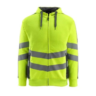 MASCOT Corby Kapuzensweatshirt mit Reißverschluss SAFE SUPREME Hi-vis Gelb / Dunkelanthrazit M - 50138-932-1718-M