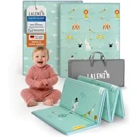 Laleni Spielmatte Krabbelmatte Baby, wasserdichte Spielmatte faltbar - Indoor & Outdoor, isolierende Spielmatte Kinder - weich & schützt vor kaltem Untergrund