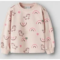 Name It Sweatshirt NMFLILITH LS RLX SWEAT UNB BOX Baumwollmischung, Allover Druck