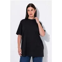 Ulla Popken T-Shirt T-Shirt Stehkragen Halbarm