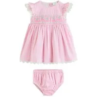 Next Blusenkleid Gewebtes Baby-Kleid und Höschen im 2er-Set (2-tlg)