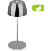 Briloner Leuchten LED Außen-Tischleuchte Serina Mini, Dimmfunktion, USB-Ladefunktion, LED fest integriert, Extra-Warmweiß, Akku Tischlampe, kabellos, IP44, Wohnzimmer, Schlafzimmer, Outdoor
