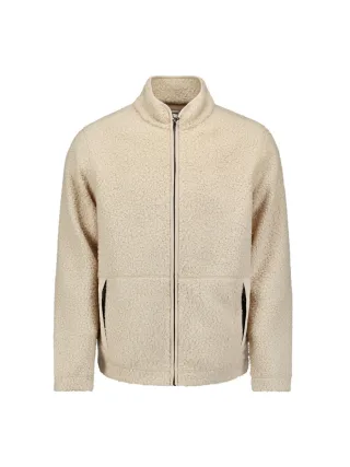 No Excess - Sweatjacke aus Teddy-Stoff beige - Gr. - M