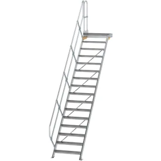 Munk Treppe mit Plattform 45° Stufenbreite 800 mm - 600456