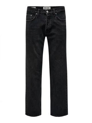 only & sons - Jeans - Onsedge Straight schwarz - Gr. - 32