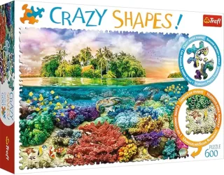 Trefl Puzzle 11113 - Crazy Shapes: Tropical Island [600 Teile]