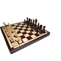 Holzprodukte Spiel Schach Schachspiel Ace Schachbrett 42x42 blau rot grün schwarz braun