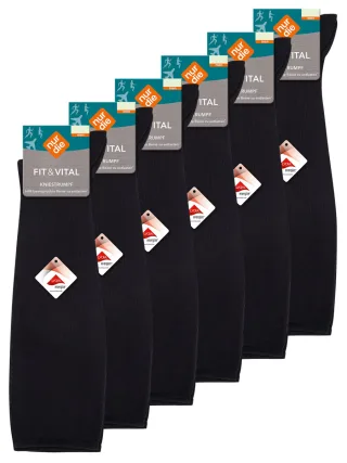 NUR DIE Herren Kniestrümpfe Fit & Vital 6er Pack