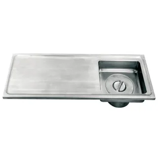 KWC Aquarotter Gipsabscheider, SIRIUS, Edelstahl, 1000x420x600, Auflagemont., Tropft. re., 200007190 2000071902