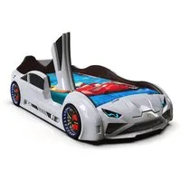 Aktürk Autobett Kinderbett Autobett Lambo Model mit Flügeltüren, Beleuchtung und Sound