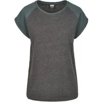 URBAN CLASSICS Kurzarmshirt Urban Classics Damen Ladies Contrast Raglan Tee (1-tlg)