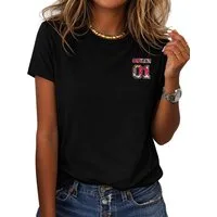 RMK T-Shirt Damen Shirt Rundhals Basic "QUEEN" aus Baumwolle