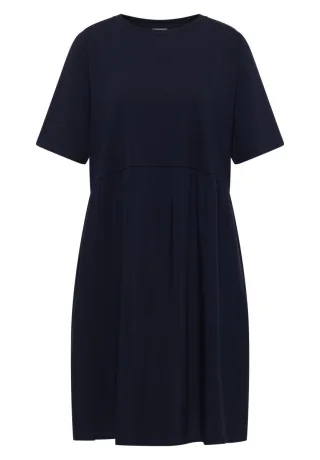 Cecil - Kleid im Materialmix blau - Gr. - M
