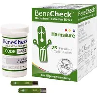 BeneCheck Harnsäure-Teststreifen BK-U1 25 Stück, Gicht Behandlung 25-St.