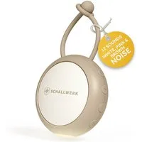 Schallwerk Einschlafhilfe White Noise Machine Babys und Erwachsene Einschlaf- und Durchschlafhilfe (tragbar, Nachtlicht, lange Akku Laufzeit, Timer, Schlaufe)