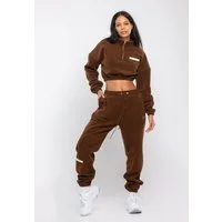 Tom Barron Trainingsanzug WOMAN REGULAR FIT FLEECE FABRIC TRACK SUIT, mit Label-Applikationen
