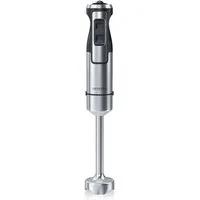 Arendo Stabmixer Edelstahl Pürierstab, Handmixer, stufenlose Regelung, silber, 1000 W, Turbotaste, Abnehmbarer Mixfuß, 4-flügeliges Edelstahlmesser
