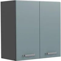 Vicco Hängeschrank R-Line, Blau-Grau/Anthrazit, 60 cm (1-St)