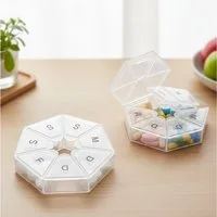 GOLDEN Pillendose GOLDEN Tablettenbox für 7 Tage, je 1 Fächer pro Tag, Farbe:Blau