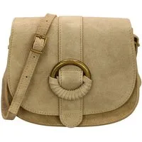 Adel Bags Schultertasche Ellen Echte Wildleder-Umhängetasche mit Magnetverschluss, Verdeckter Magnetverschluss + Reißverschluss