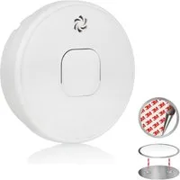 smartwares Rauchmelder (Brandmelder mit 10Jahres Batterie & Magnethalter, Weiß, Ø 10cm)