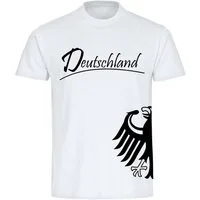multifanshop T-Shirt Herren Deutschland - Adler seitlich - Männer