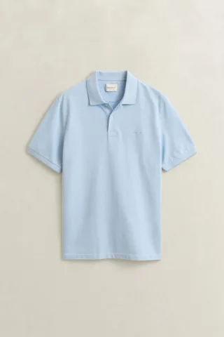 GANT - Zweifarbiges Poloshirt sky blue - Gr. - XXL