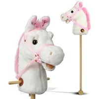 Pink Papaya Steckenpferd Steckenpferd, Hobby Horse mit Sounds, inkl. Halfter, mit Rollen